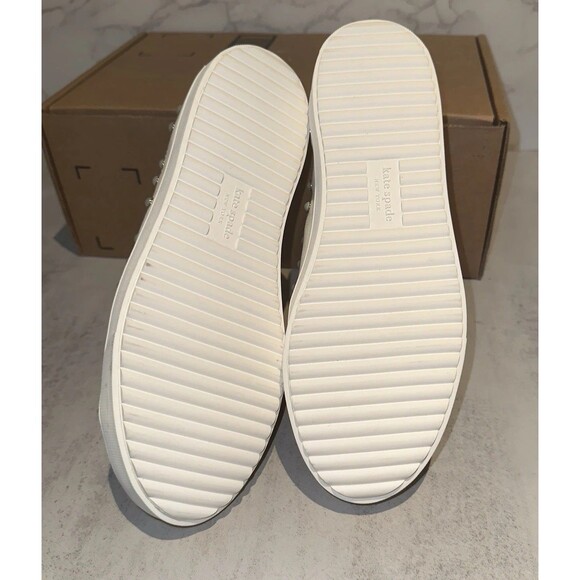 Kate Spade Women's White Match Imitation Pearls Sneakers 8.5 MSRP $225 NWOT - Picture 7 of 10